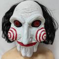 ++++˹ҡҡҵèꡫ ˹ҡҡ  Halloween Saw Mask Costume/ Billy Jigsaw  ͵..Ѵ