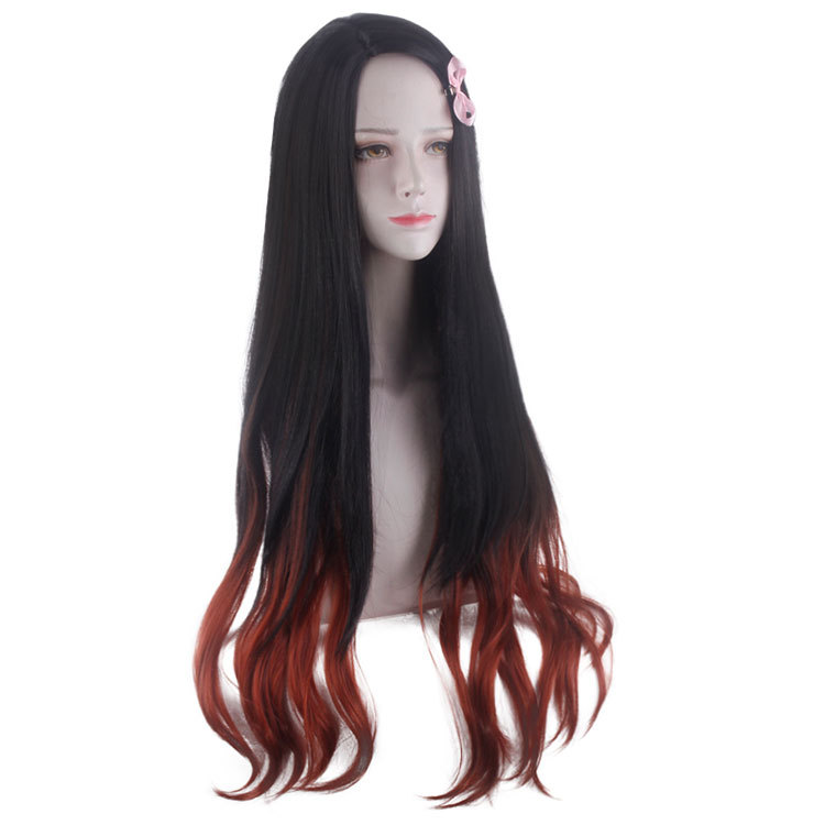 ٻҾ2 ͧԹ : ԡ๫ ԡ Ы ๫ (ժ) ҺԦҵ Kamado Nezuko Kimetsu no Yaiba or Demon Slayer Cosplay wig ԡΌ 