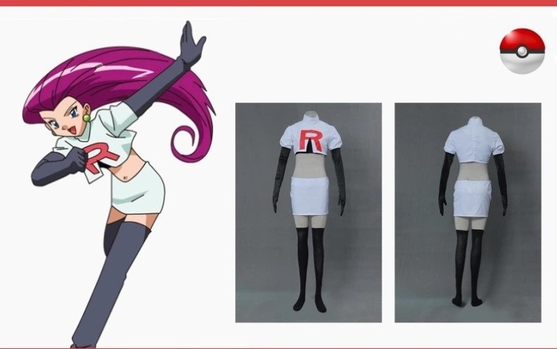 ٻҾ2 ͧԹ : 7C339.1 ش˭ԧ ثҪ ͤ ͹ Woman Musashi Jessie Team Rocket or Rocket Gang Pokemon Costumes