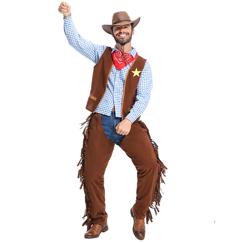 �ٻ�Ҿ���2 �ͧ�Թ��� : ++�������++�ش��Ǻ�¼���� �ش�������ͤ�Ǻ�� �شΌ�դѹ��� Western Cowboy Costume ��������� �������ǡ ��Ҿѹ�� ����͡�� �ҧࡧ˹ѧ��� �ش�����������ԡѹ��͹�ؤ �ҹ������ Halloween Rodeo Cowboy Cosplay Outfit ����˭����Ǥѹ���ᴹ���ѹ��