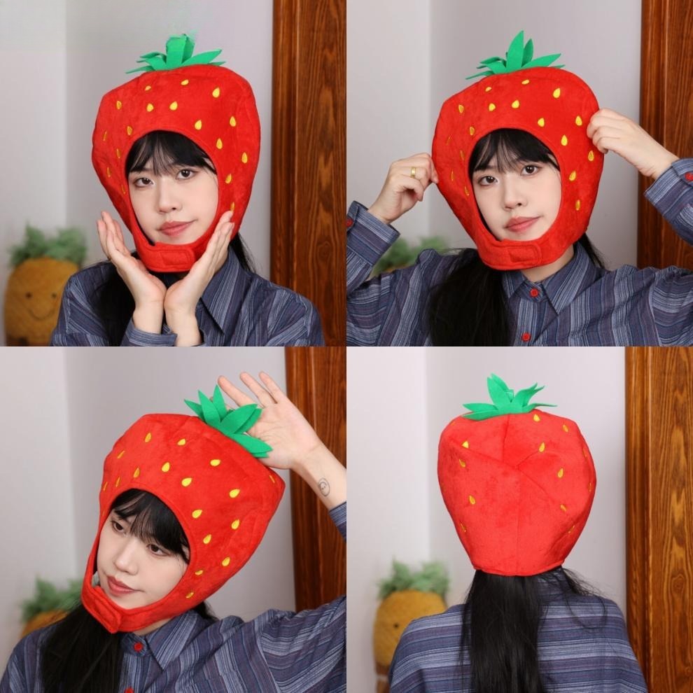 รูปภาพที่#2 ของสินค้า : 7C320.5 หมวกสตรอว์เบอร์รี หมวกผลไม้ strawberry Fruit Helmet Costume รูปภาพที่2 ของสินค้า : 7C320.5 หมวกสตรอว์เบอร์รี หมวกผลไม้ strawberry Fruit Helmet Costume
