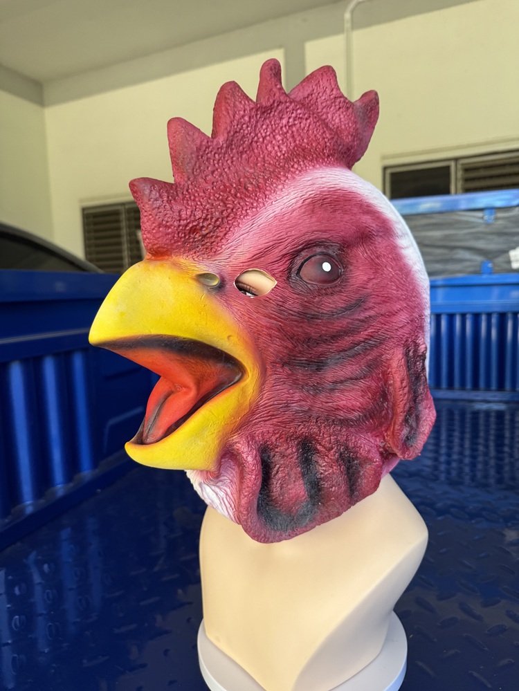 รูปภาพที่#3 ของสินค้า : 7C375.4 หน้ากากไก่ หน้ากากหัวไก่ หน้ากากยาง หน้ากากเต็มหัว Chicken Rooster Hen Head Rubber Mask Costume รูปภาพที่3 ของสินค้า : 7C375.4 หน้ากากไก่ หน้ากากหัวไก่ หน้ากากยาง หน้ากากเต็มหัว Chicken Rooster Hen Head Rubber Mask Costume