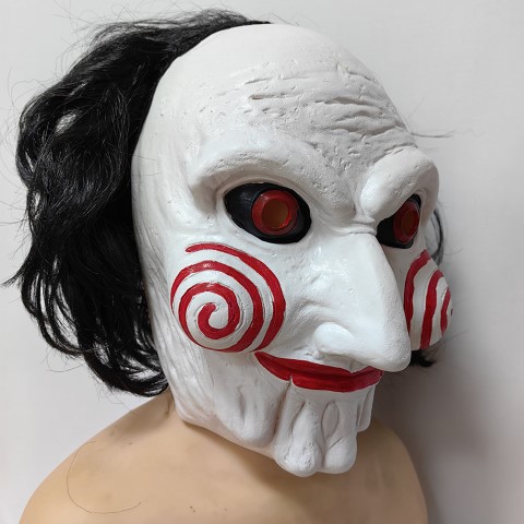 ٻҾ4 ͧԹ : ++++˹ҡҡҵèꡫ ˹ҡҡ  Halloween Saw Mask Costume/ Billy Jigsaw  ͵..Ѵ