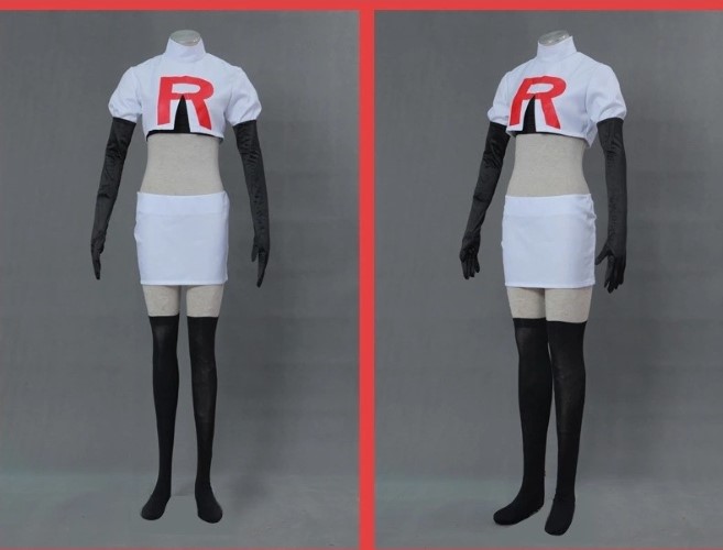 ٻҾ4 ͧԹ : 7C339.1 ش˭ԧ ثҪ ͤ ͹ Woman Musashi Jessie Team Rocket or Rocket Gang Pokemon Costumes