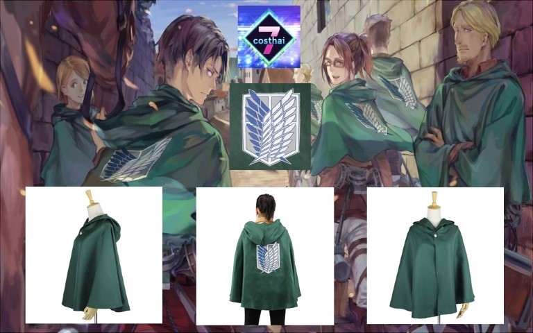 ٻҾ5 ͧԹ : 7C176 ҤͧѧǨ Ҿ䷷ѹ - Cloak of Survey Corps Attack on Titan Costumes Ҥ䷷ѹ