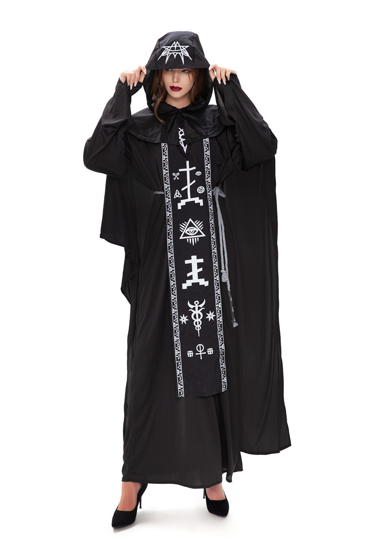 ٻҾ5 ͧԹ : ++++ç ش ͼ شç  شѡǪ ͧ觡ؤҧ   vampire ٵ Medieval Monk Priest Robe Black Hooded 