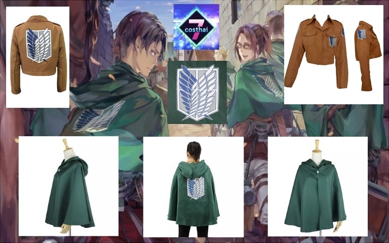 ٻҾ6 ͧԹ : 7C176 ҤͧѧǨ Ҿ䷷ѹ - Cloak of Survey Corps Attack on Titan Costumes Ҥ䷷ѹ