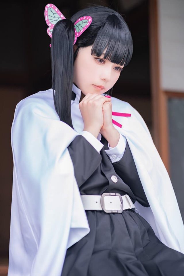 ٻҾ6 ͧԹ : ԡҹ ԡ ҹ ҺԦҵ ԡչӵ Tsuyuri Kanao Kimetsu no Yaiba or Demon Cosplay wig ԡΌ 