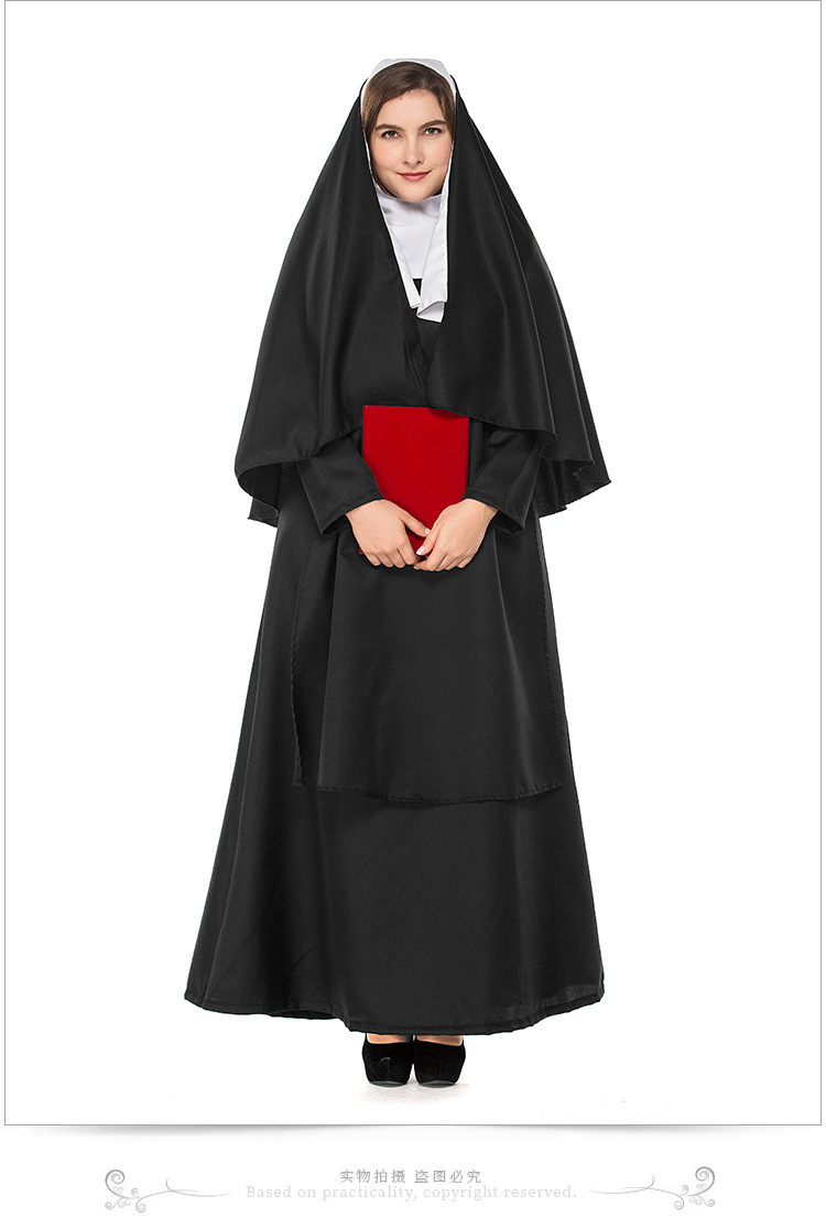 รูปภาพที่#6 ของสินค้า : ++พร้อมส่ง+ชุดแม่ชีคนอ้วน แฟนซีแม่ชีสีดำ ชุดแม่ชีPlus size ชุดแม่ชี ชุดเดอะนัน The Nun  รูปภาพที่6 ของสินค้า : ++พร้อมส่ง+ชุดแม่ชีคนอ้วน แฟนซีแม่ชีสีดำ ชุดแม่ชีPlus size ชุดแม่ชี ชุดเดอะนัน The Nun