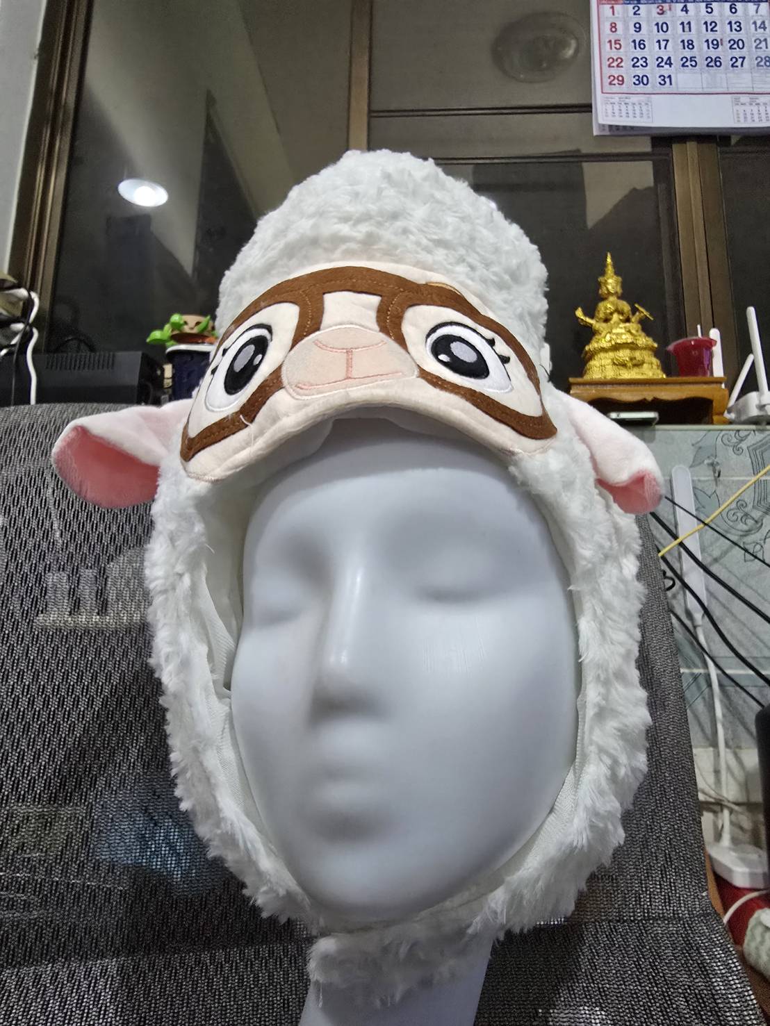 �ٻ�Ҿ���6 �ͧ�Թ��� : 7C398 ��ǡ�� ���� ���������� ������ Sheep Helmet Dawn Bellwether Zootopia Costume